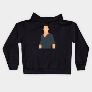 Uncharted 4 Nathan Drake Digital Art Sticker Kids Hoodie